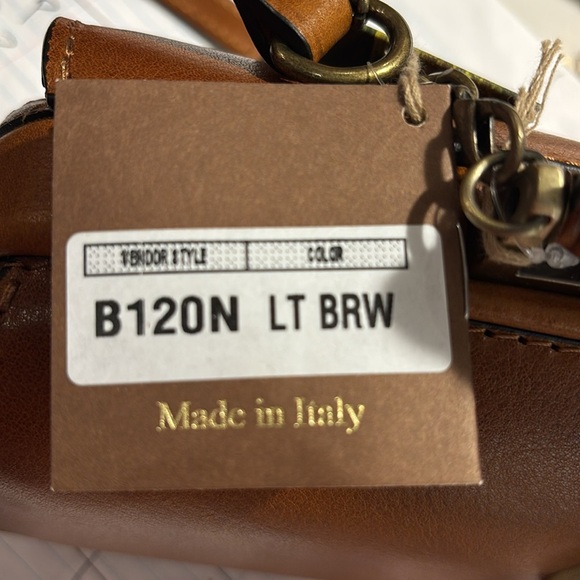 PRATESI Brunelleschi Lady Bruce Leather Doctor Style Handbag NEW with Dust Bag - Picture 15 of 16